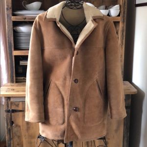 Vintage!!! Men’s suede sheepskin coat